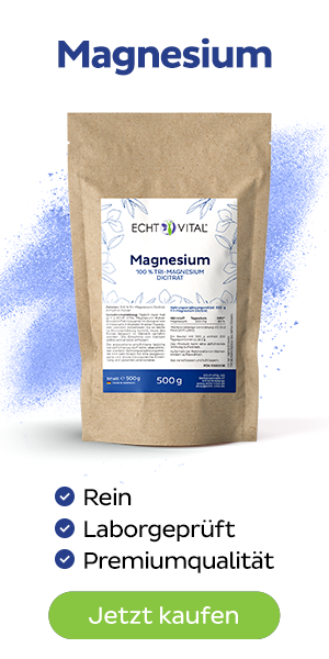 ECHT VITAL MAGNESIUM - Tri-Magnesium Dicitrat - 1 Beutel mit 500 g Pulver